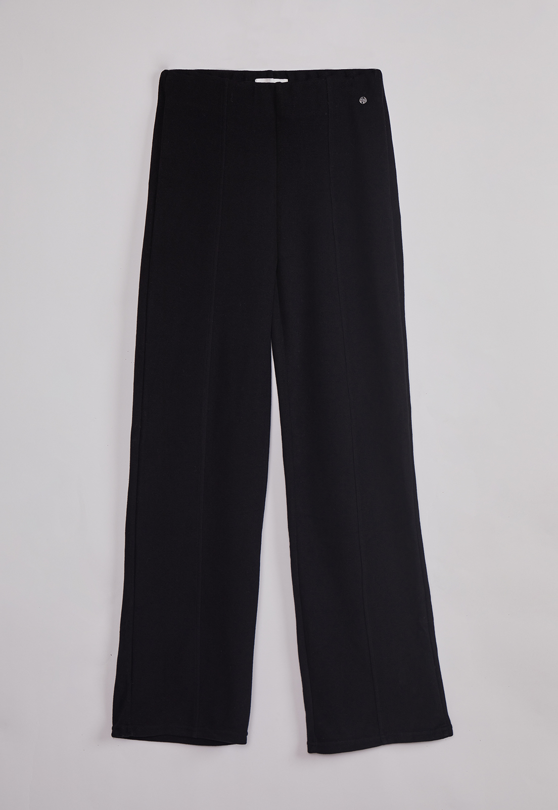 Pantalón Mujer Tejido Wide Negro Sioux 1