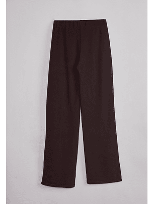 Pantalón Mujer Tejido Wide Café Sioux
