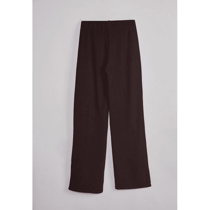 Pantalón Mujer Tejido Wide Café Sioux 2