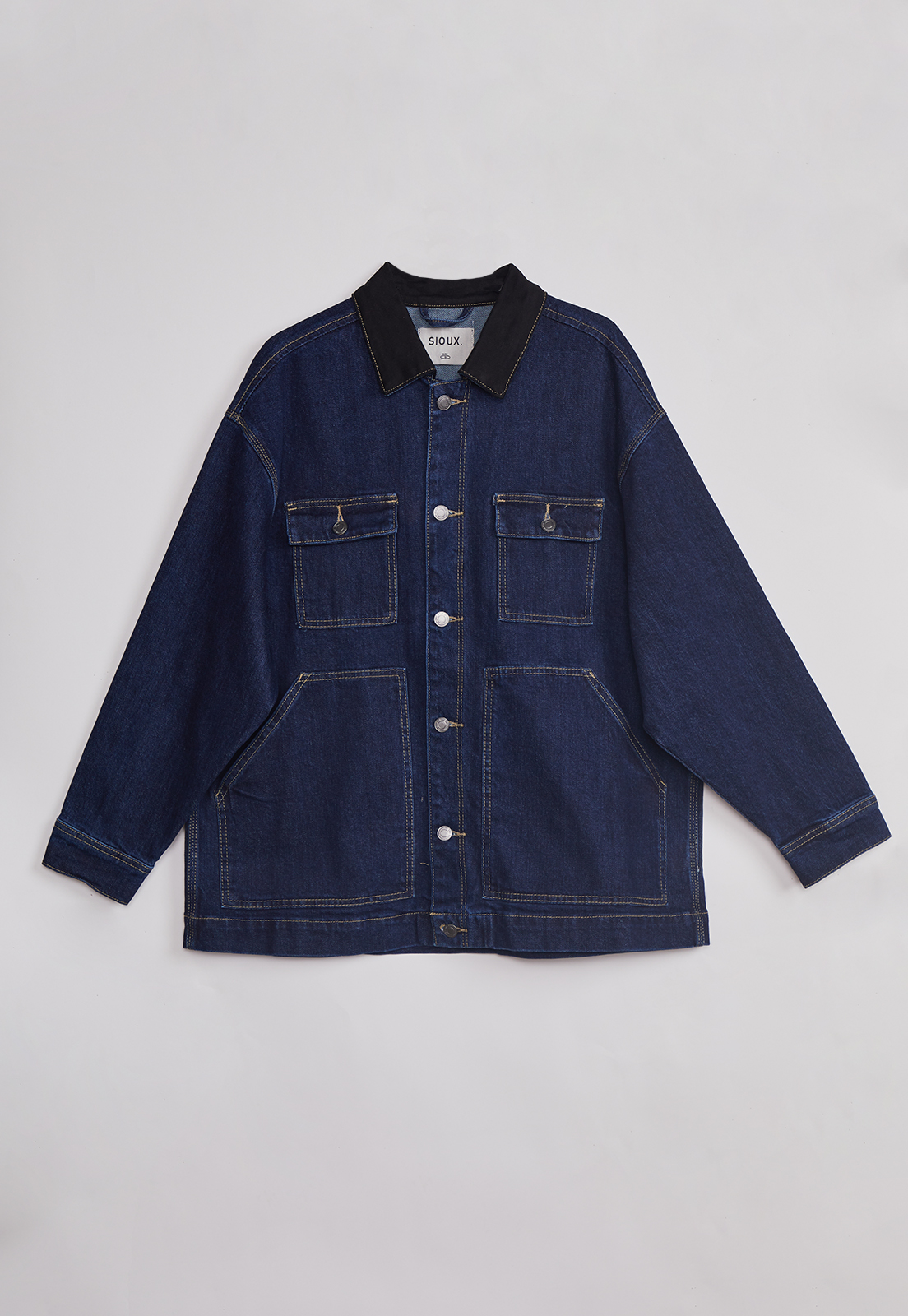 Chaqueta Mujer Raw Denim Worker Azul Sioux 1