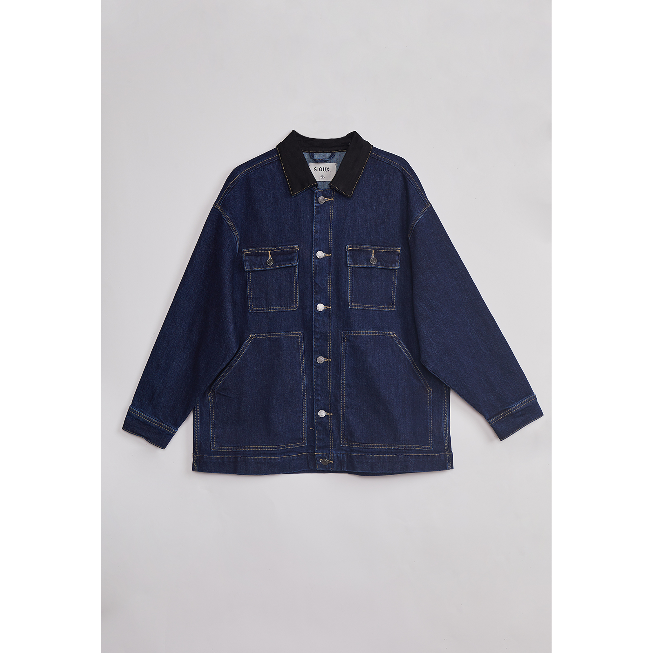 Chaqueta Mujer Raw Denim Worker Azul Sioux 1