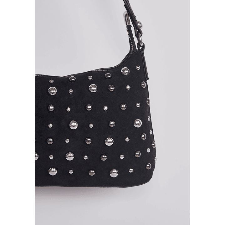 Cartera Gamuza Tachas Negro Sioux 2