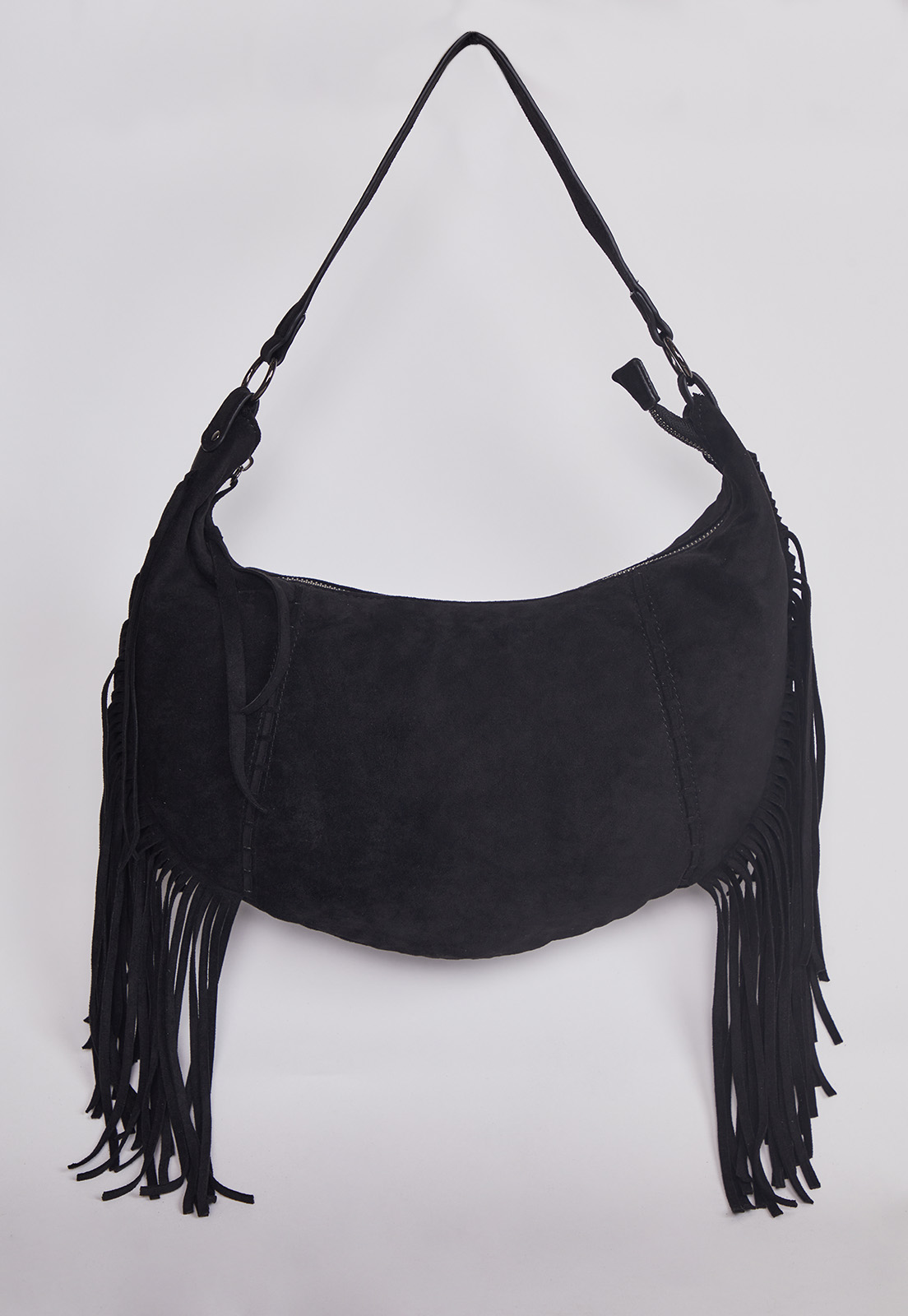 Cartera Flecos Negro Sioux 1