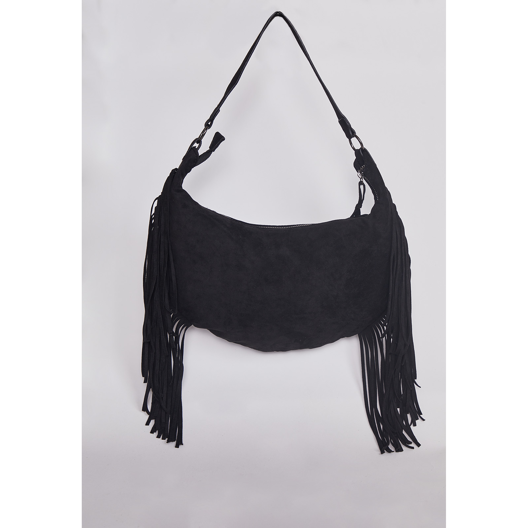 Cartera Flecos Negro Sioux 2