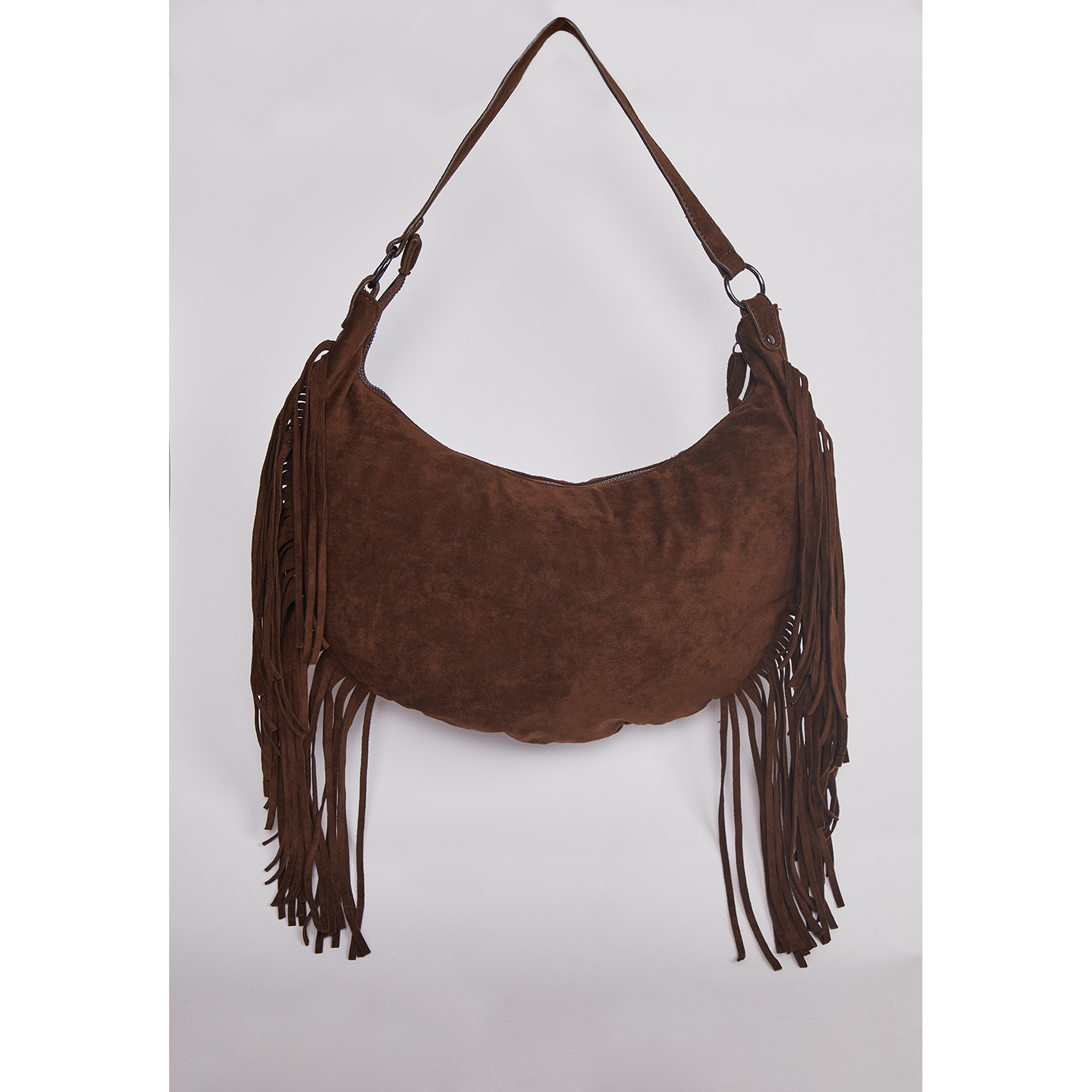Cartera Flecos Café Sioux 2
