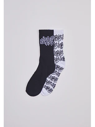 Calcetín Largo Urban Letras Bicolor Sioux