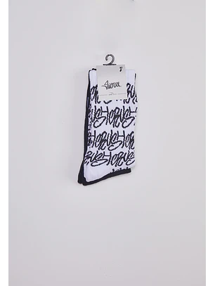 Calcetín Largo Urban Letras Bicolor Sioux