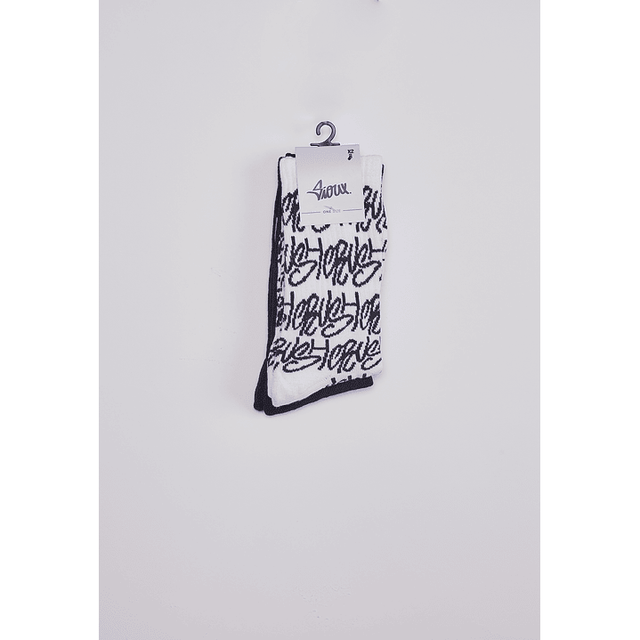 Calcetín Largo Urban Letras Bicolor Sioux 1