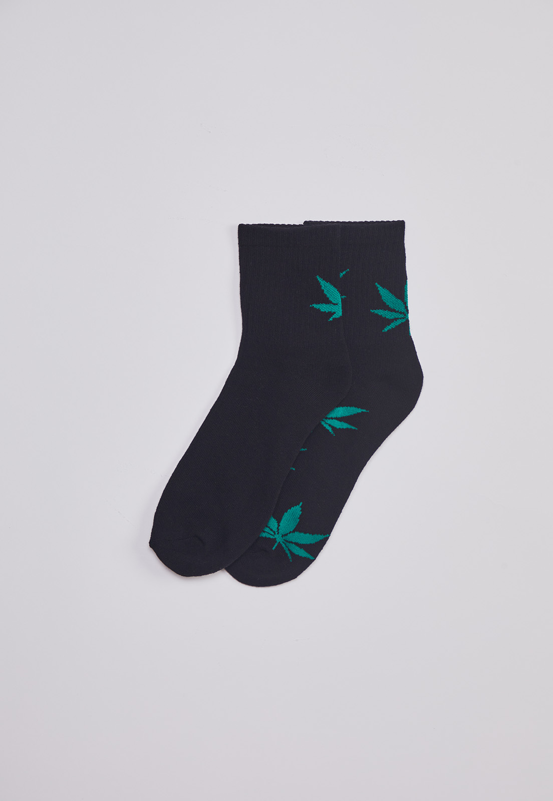 Calcetín Largo Urban Hojas Negro Sioux 2