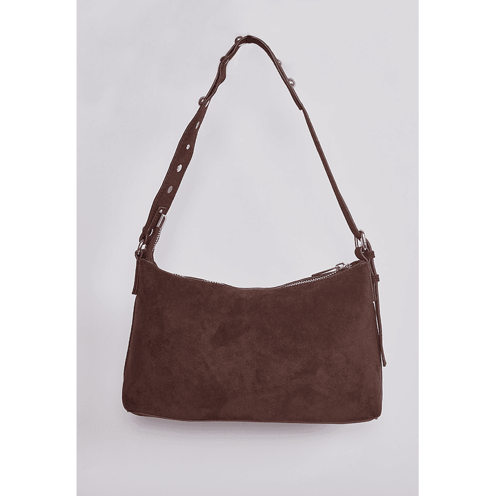 Cartera Gamuza Tachas Café Sioux 3