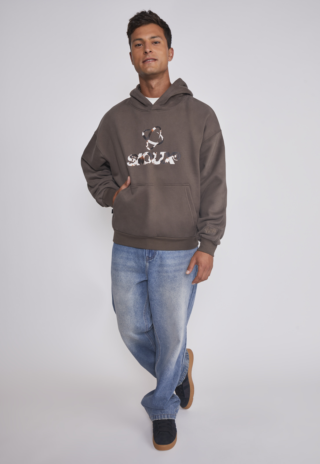 Polerón Hombre Vaca Café Sioux 3