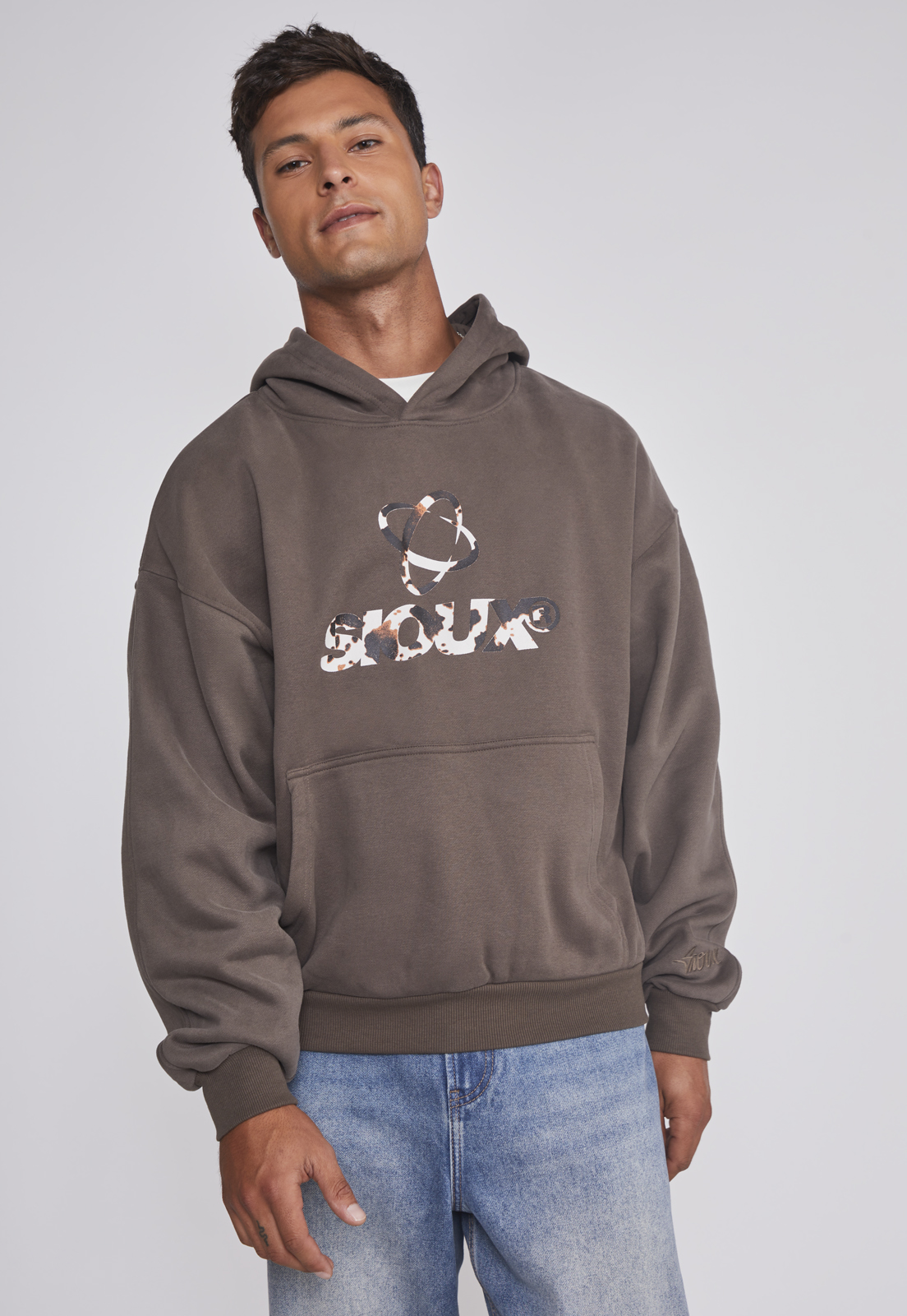 Polerón Hombre Vaca Café Sioux 1