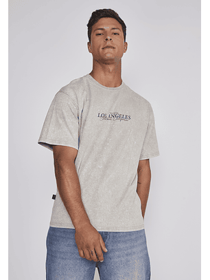Polera Hombre Relaxed Los Angeles Café Sioux