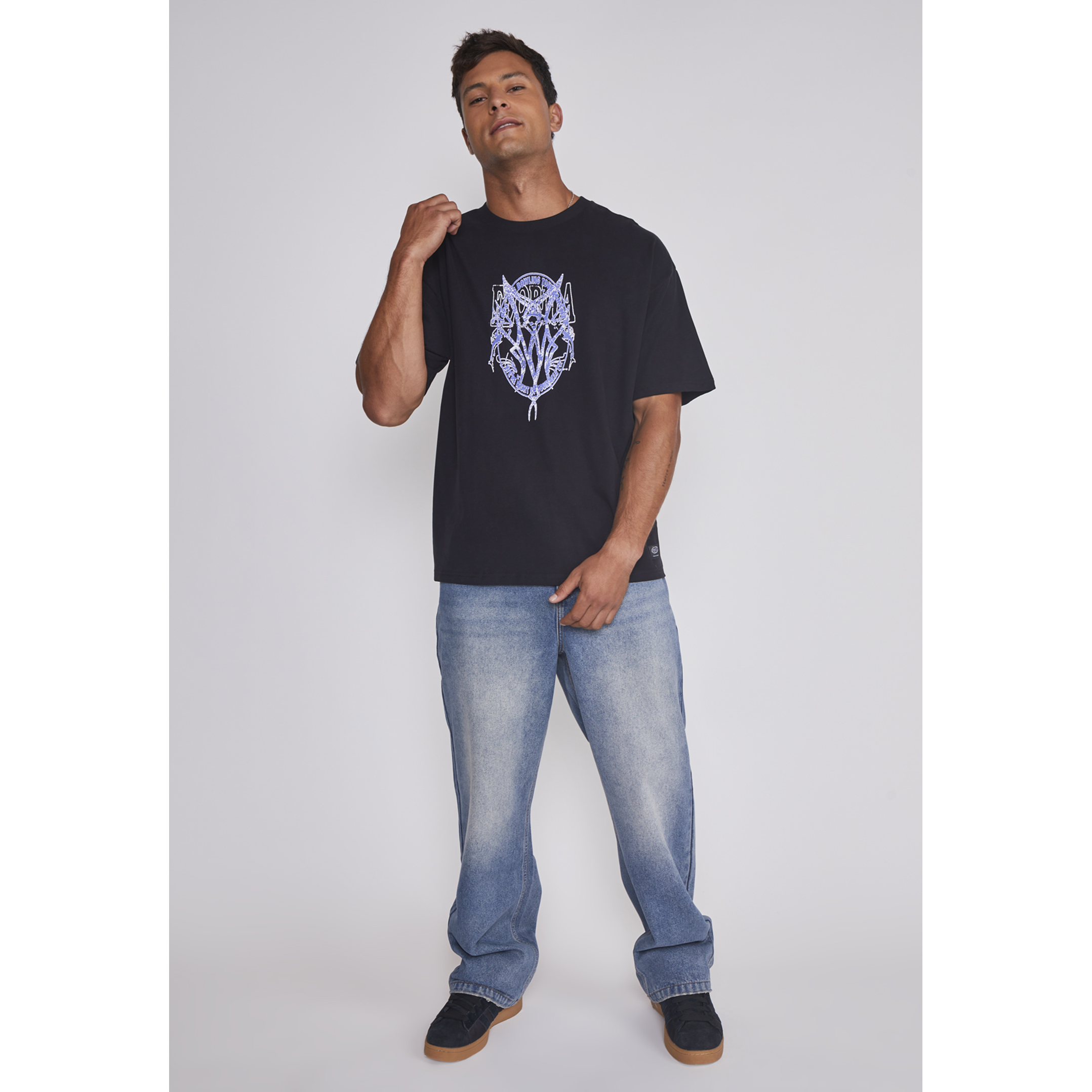 Polera Hombre Death Relaxed Negro Sioux 3