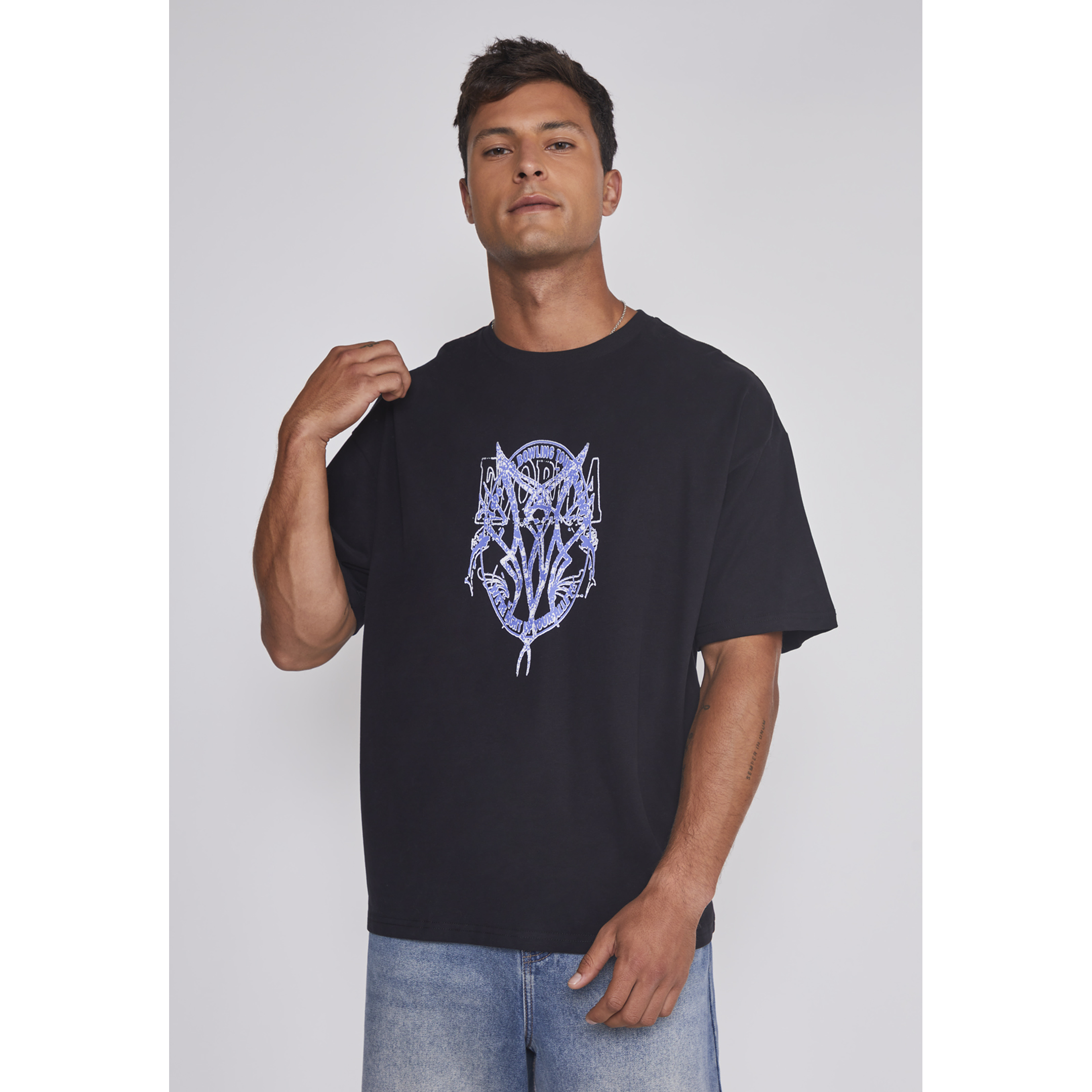 Polera Hombre Death Relaxed Negro Sioux 1