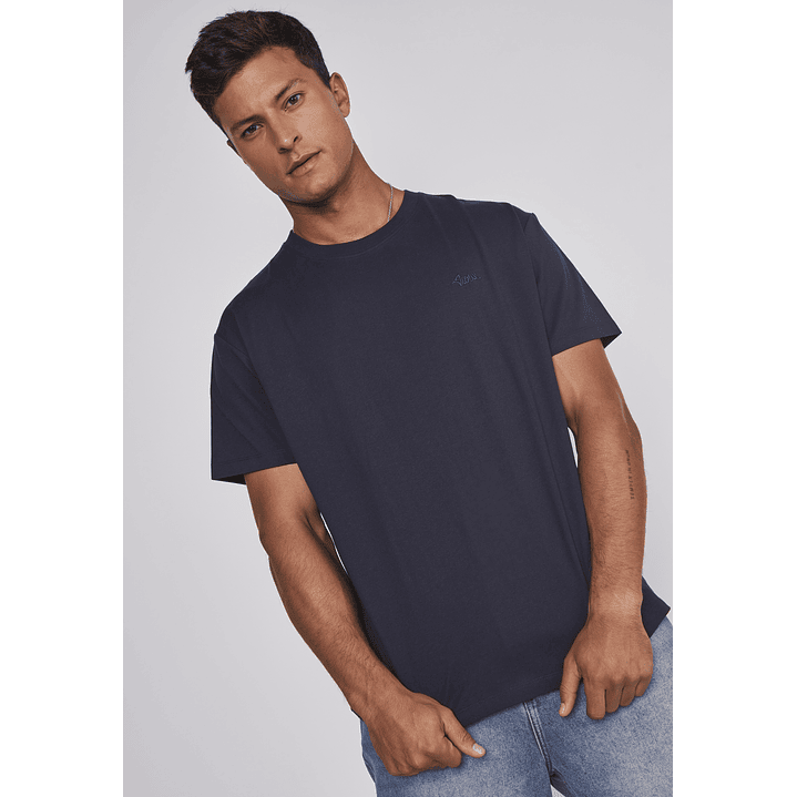 Polera Hombre Basic Azul Sioux 5
