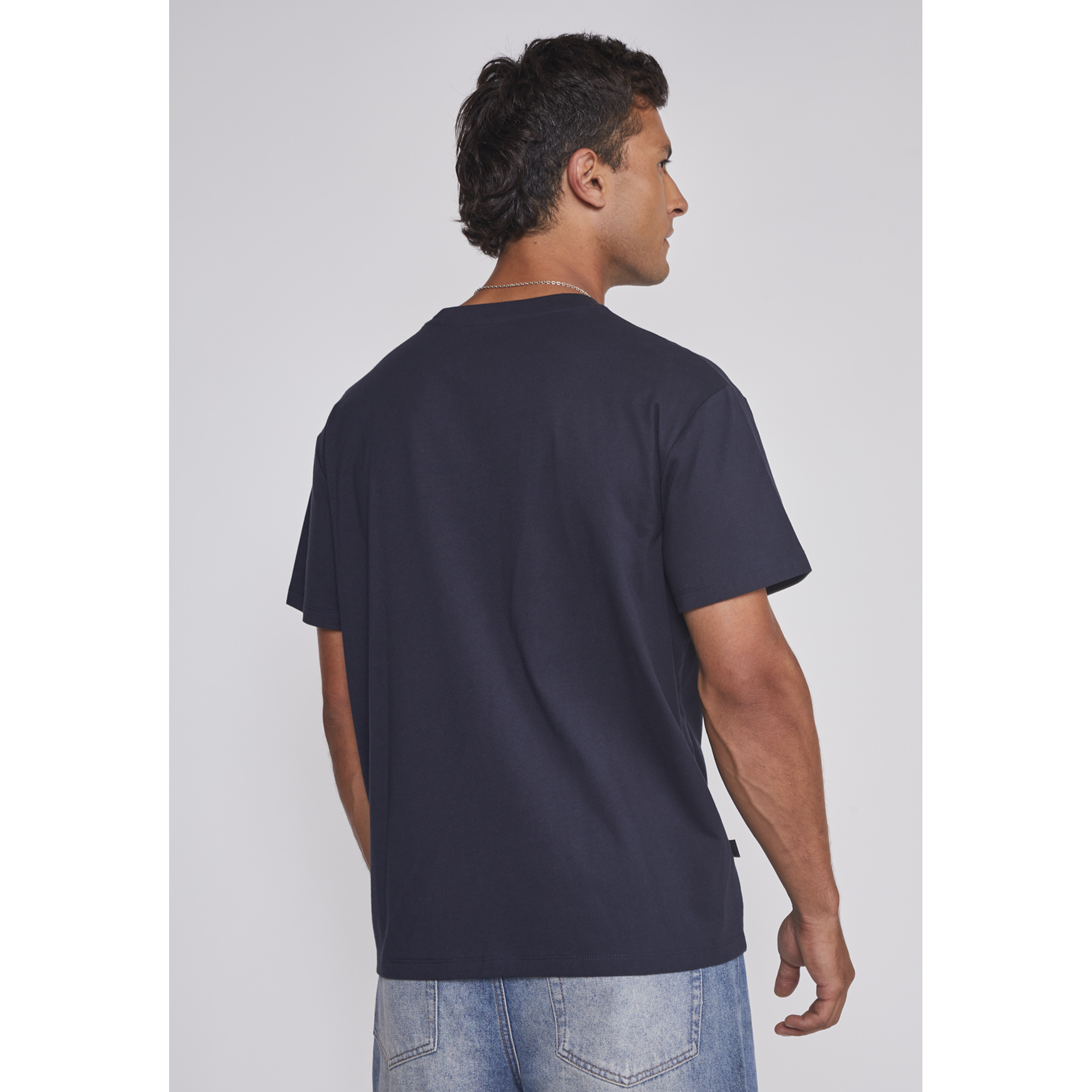 Polera Hombre Basic Azul Sioux 2