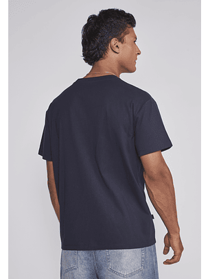 Polera Hombre Basic Azul Sioux