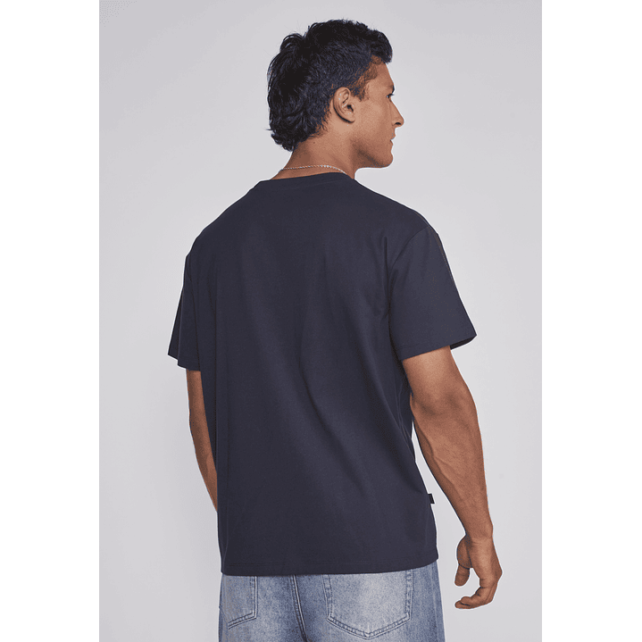 Polera Hombre Basic Azul Sioux 2