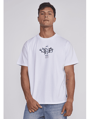 Polera Hombre Boca Death Blanco Sioux
