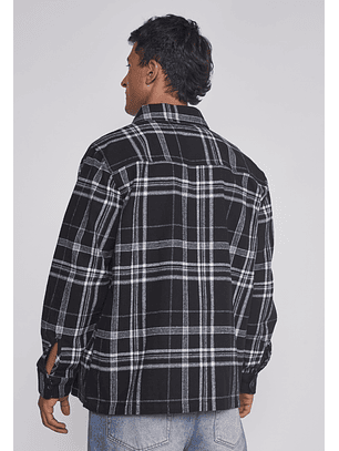Sobrecamisa Hombre Escocesa Negro Sioux