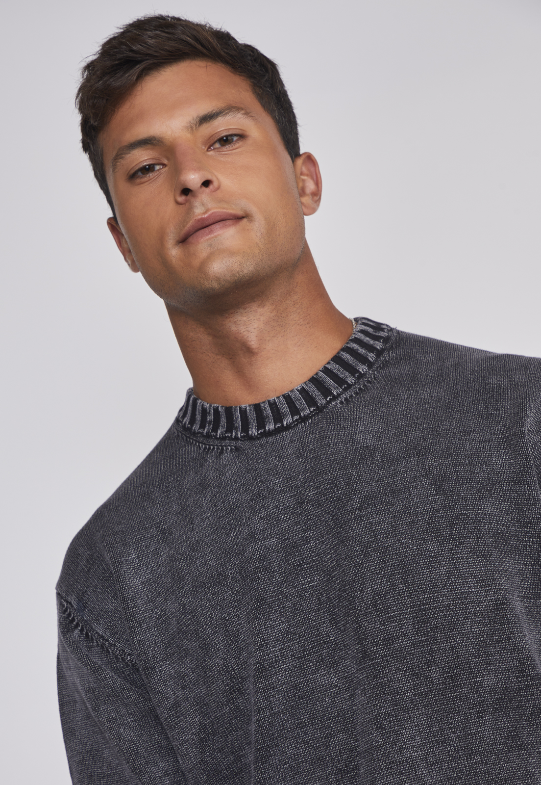 Sweater Hombre Lavado Gris Sioux 4
