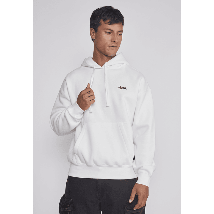 Polerón Hombre Basic Bordado Gorro Crudo Sioux 1