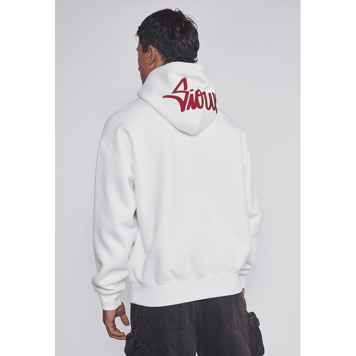 Polerón Hombre Basic Bordado Gorro Crudo Sioux 2