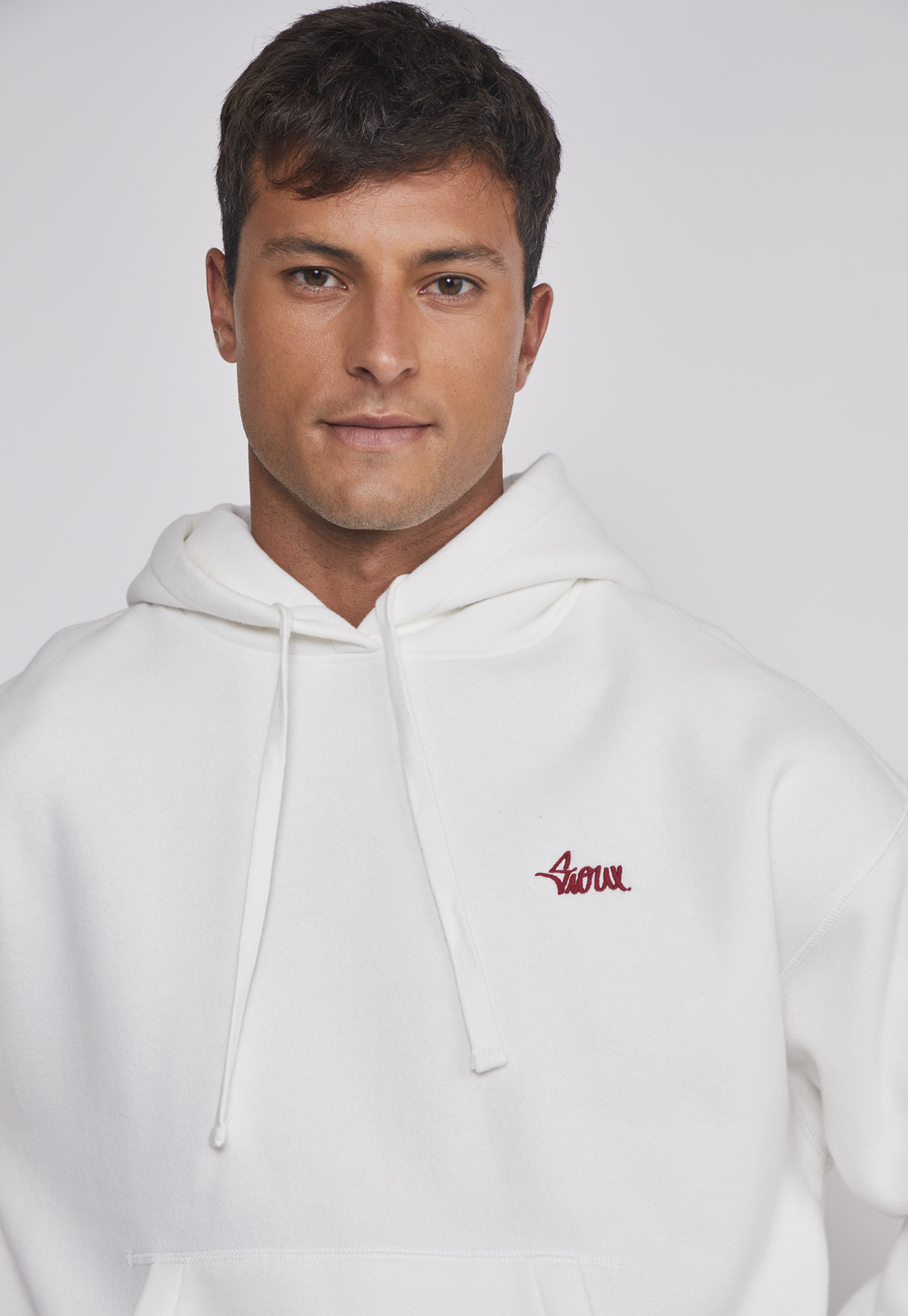 Polerón Hombre Basic Bordado Gorro Crudo Sioux 5