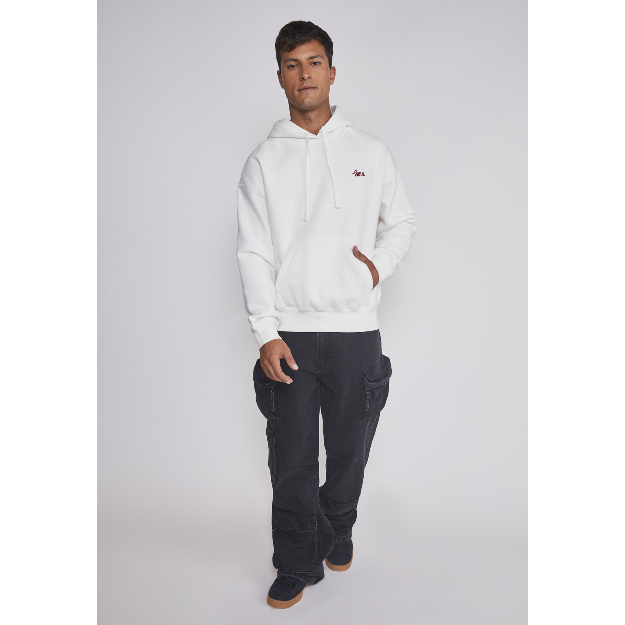 Polerón Hombre Basic Bordado Gorro Crudo Sioux 3