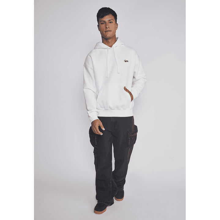 Polerón Hombre Basic Bordado Gorro Crudo Sioux 3