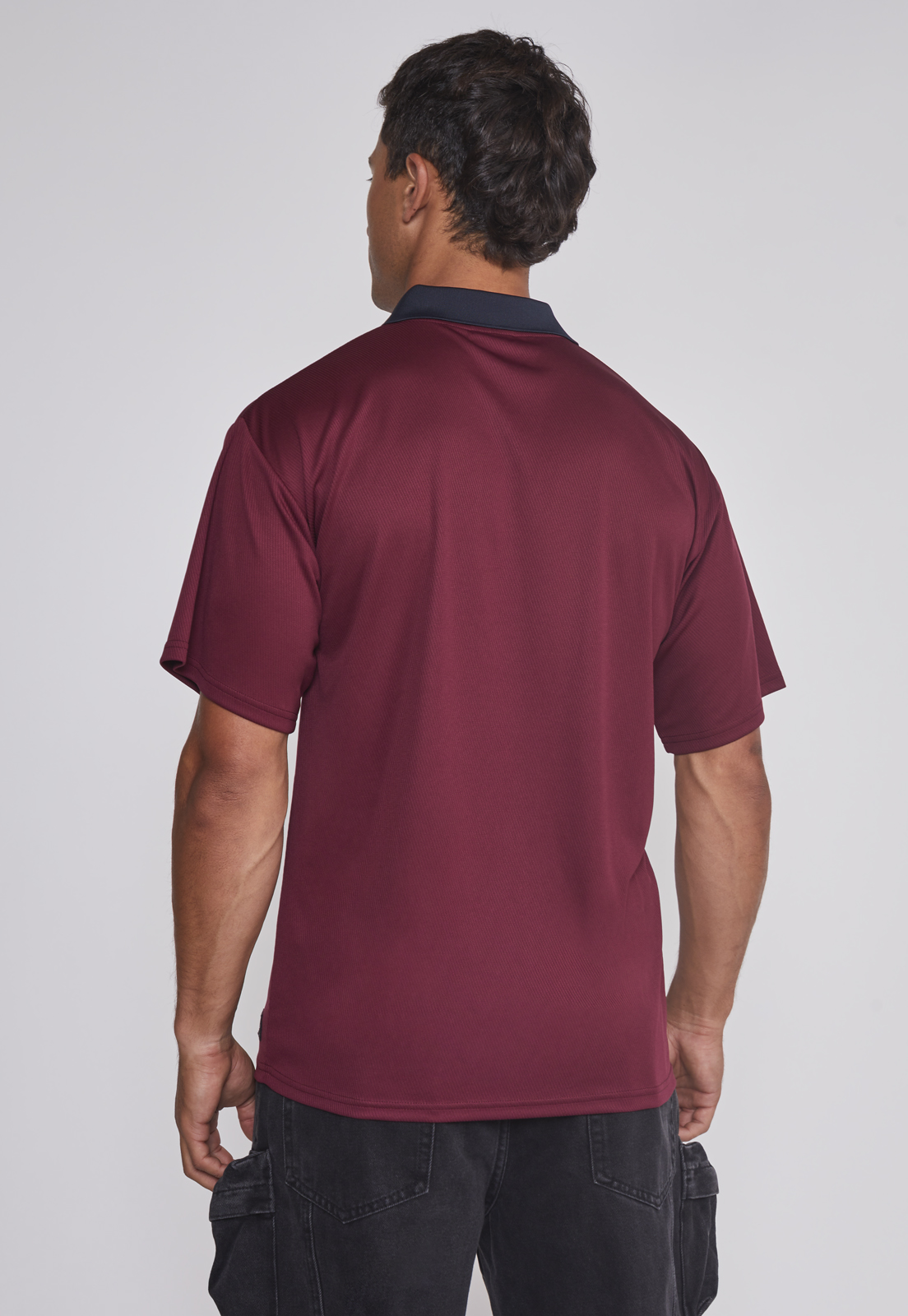 Polera Hombre Fútbol Retro Burdeo Sioux 2