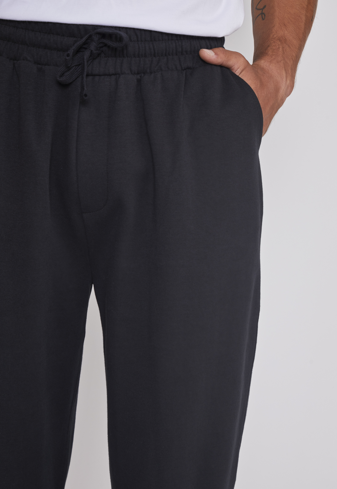 Pantalón Buzo Hombre Balloon Fit Ajustable Negro Sioux 4