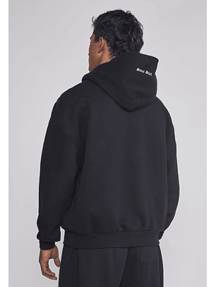 Polerón Hombre 3D Relaxed Negro Sioux