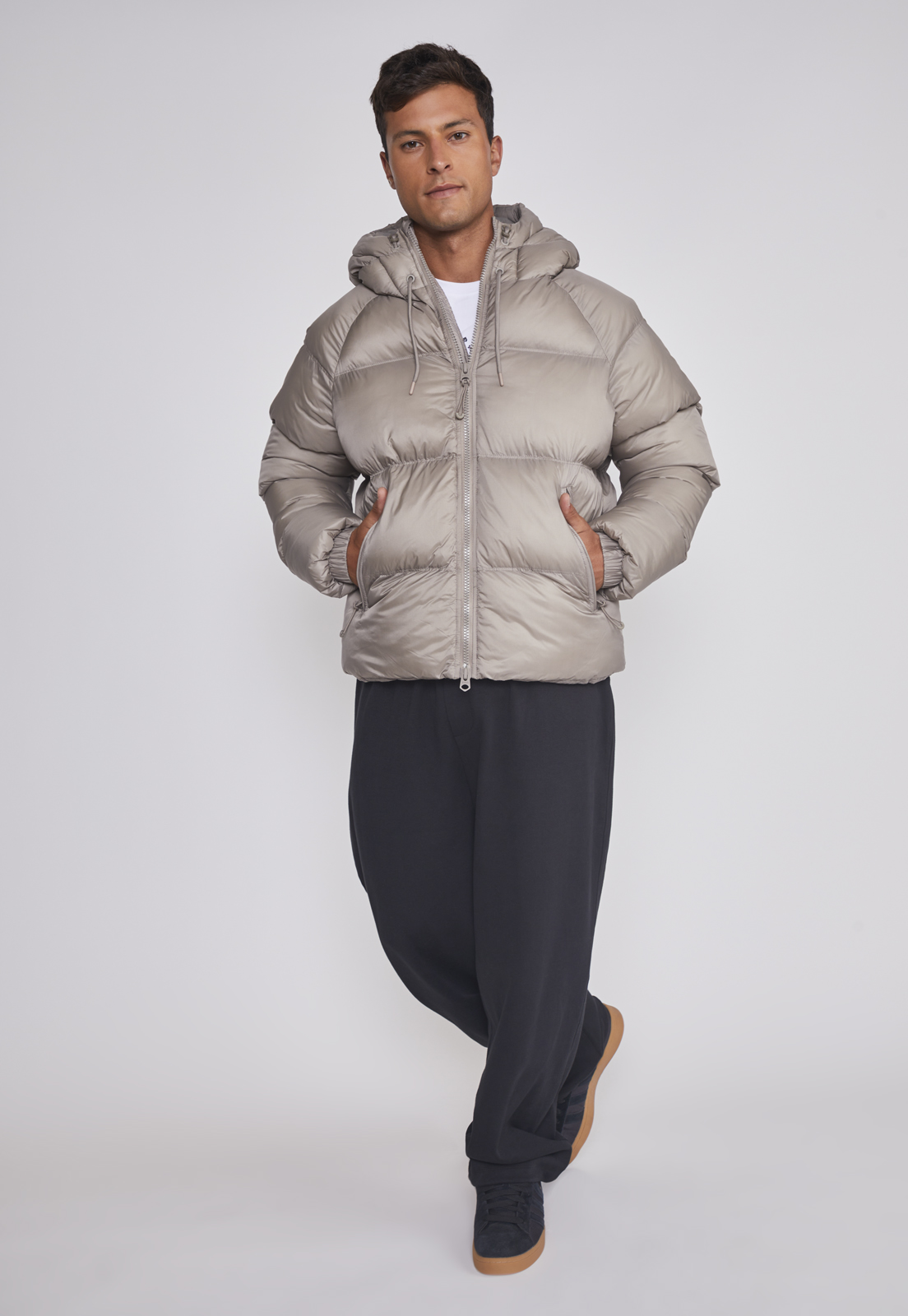 Parka Hombre Puffa Pluma Beige Sioux 3