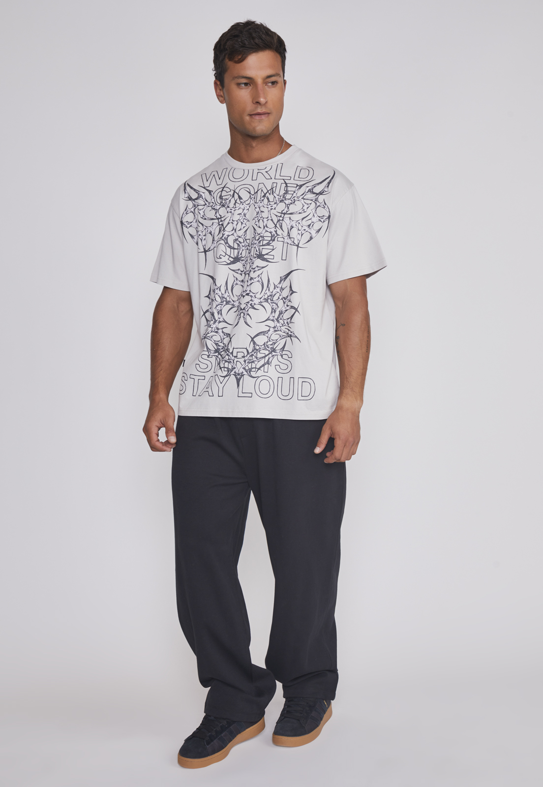 Polera Hombre Death Delantero Beige Sioux 3