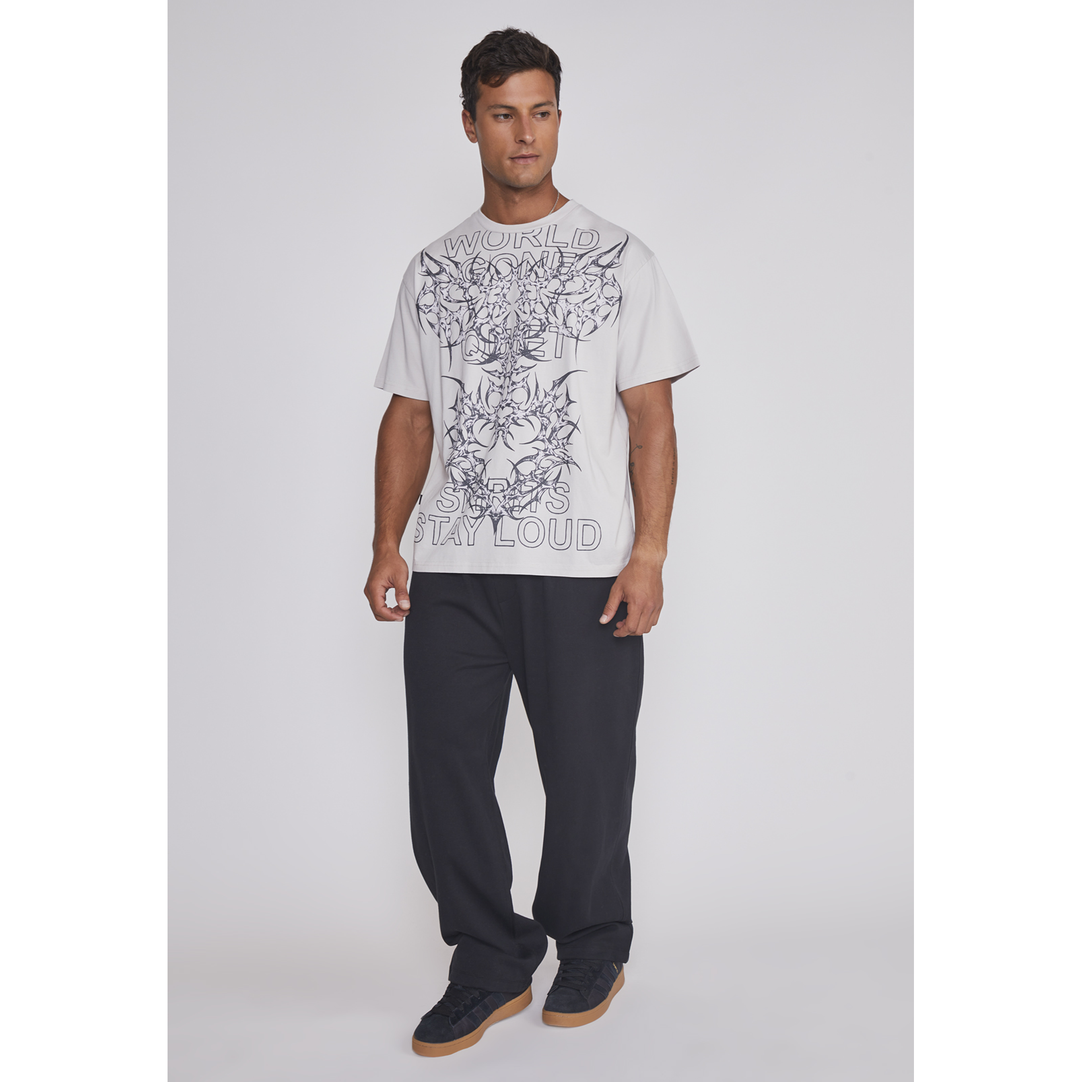 Polera Hombre Death Delantero Beige Sioux 3