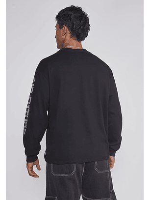 Polera Hombre Cara Puño Negro Sioux