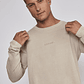 Polera Hombre Bordado Basic Beige Sioux - Miniatura 4