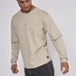 Polera Hombre Bordado Basic Beige Sioux - Miniatura 5