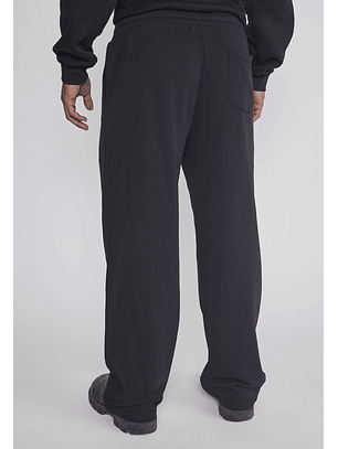Pantalón Buzo Hombre Wide Leg Negro Sioux