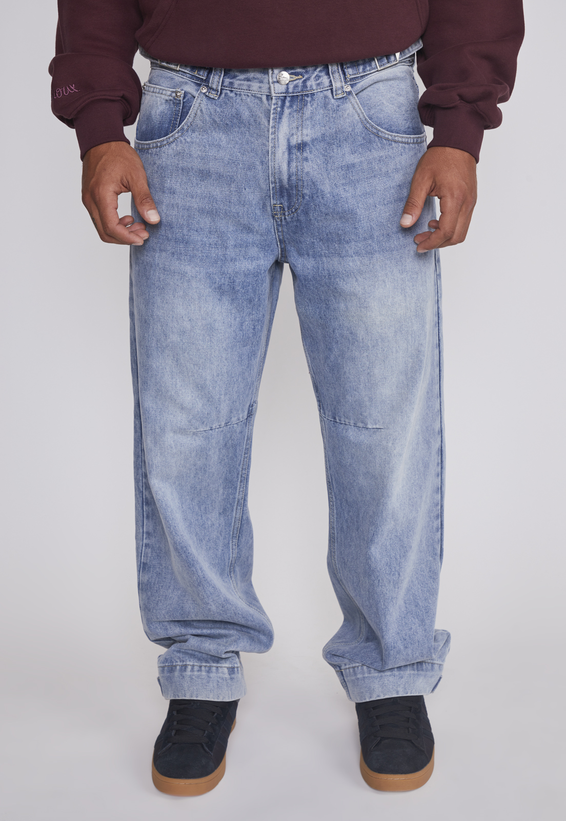 Jeans Hombre Relaxed Ajustador Celeste Sioux 1