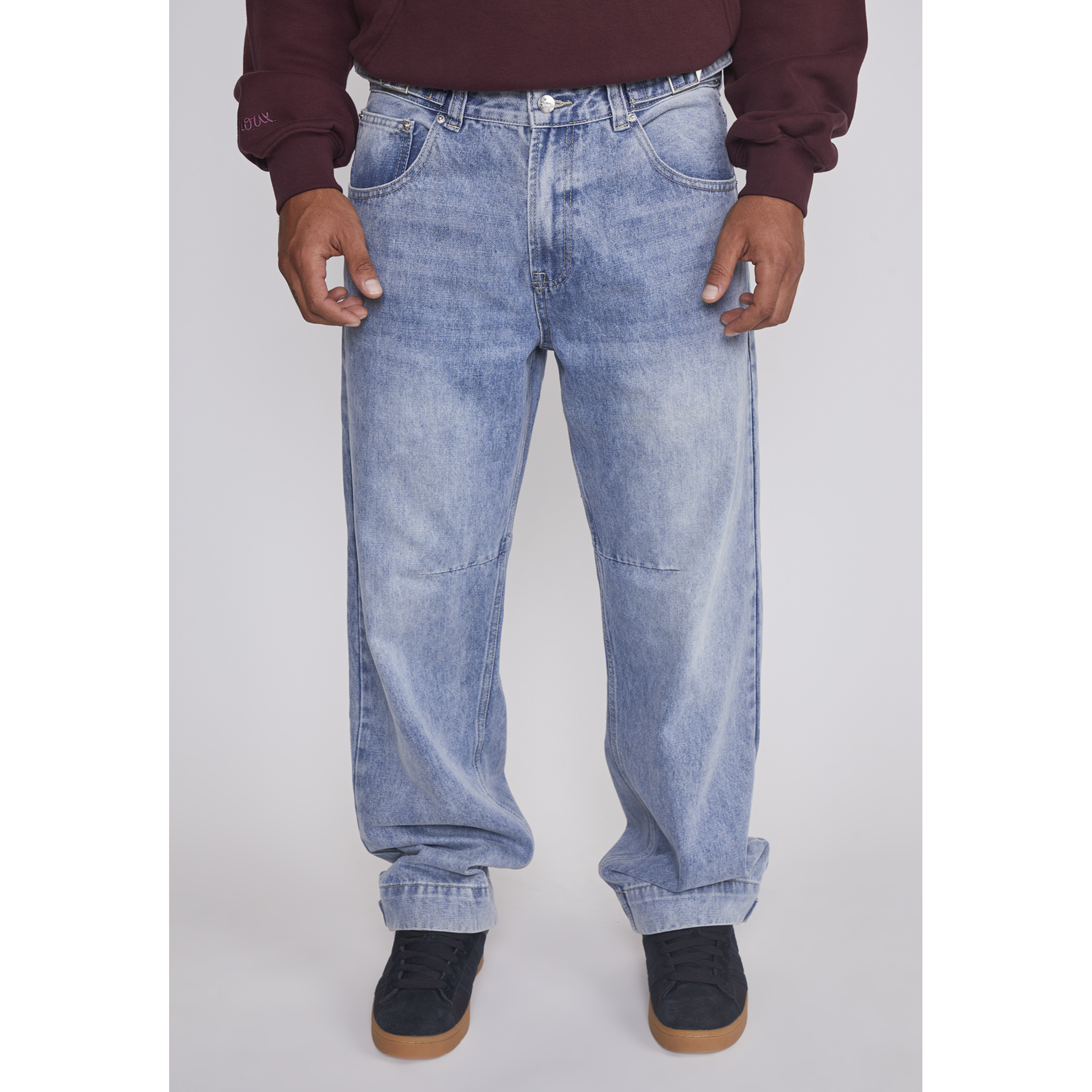 Jeans Hombre Relaxed Ajustador Celeste Sioux 1