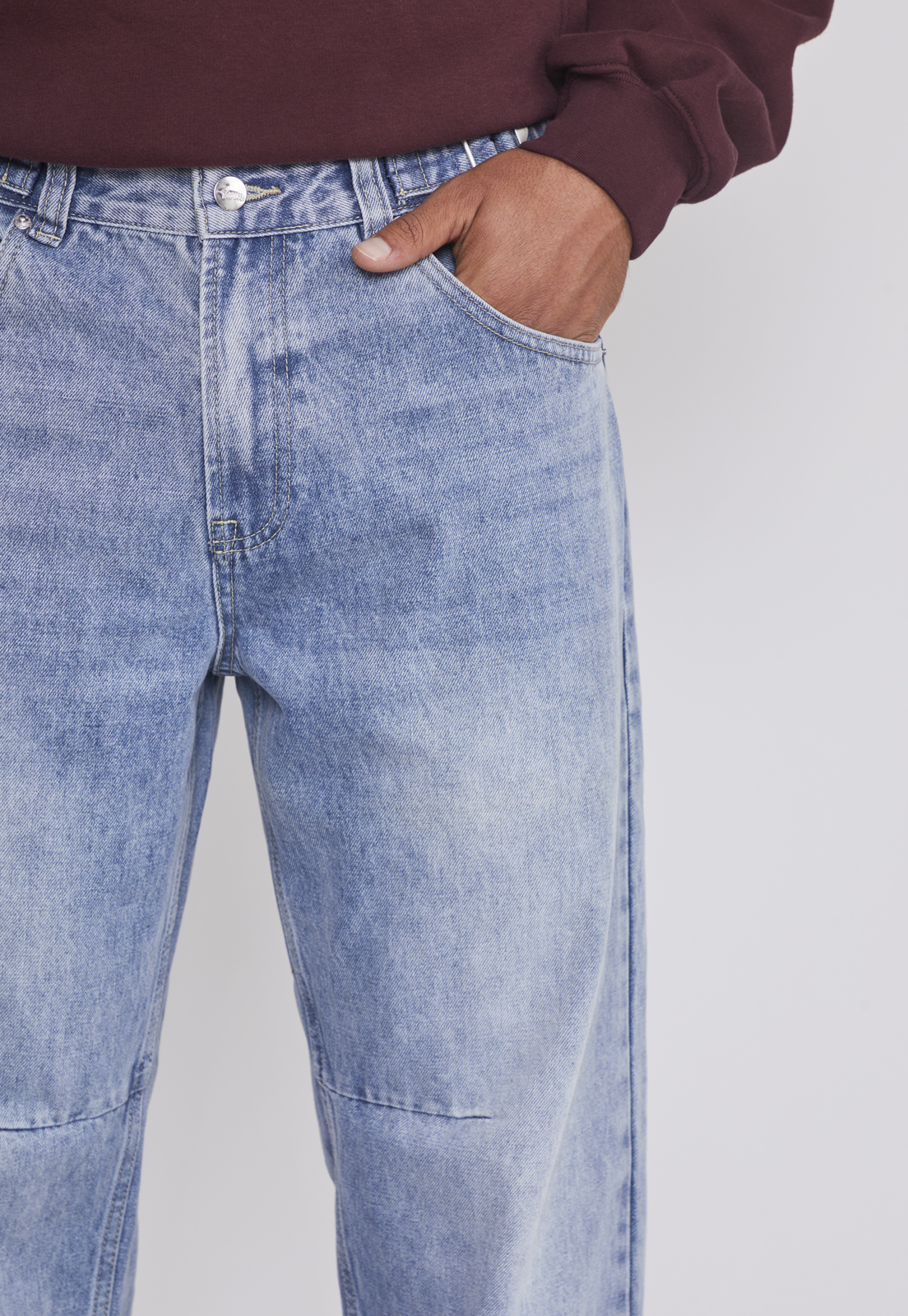 Jeans Hombre Relaxed Ajustador Celeste Sioux 3