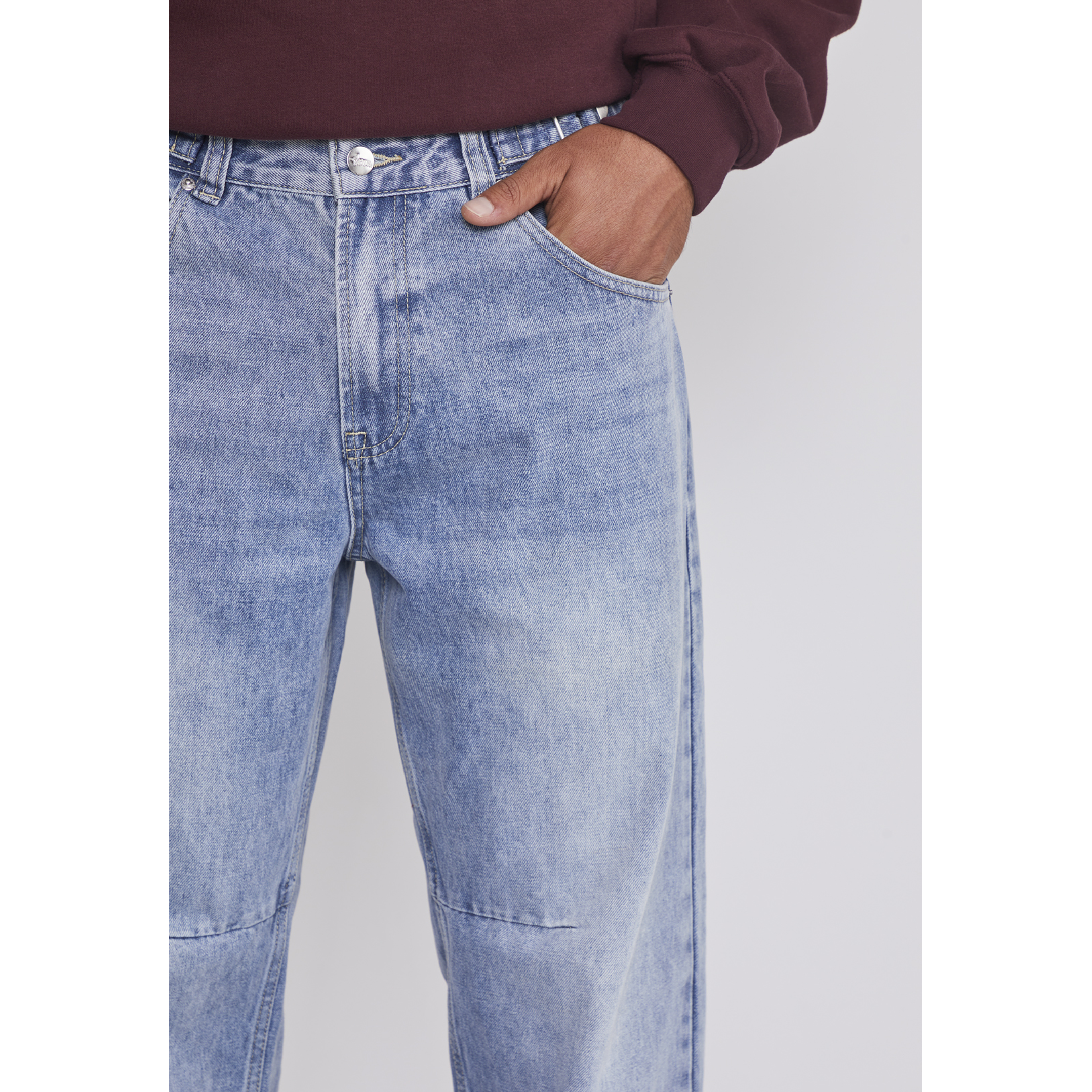 Jeans Hombre Relaxed Ajustador Celeste Sioux 3