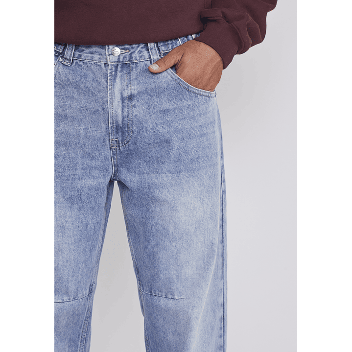 Jeans Hombre Relaxed Ajustador Celeste Sioux 3