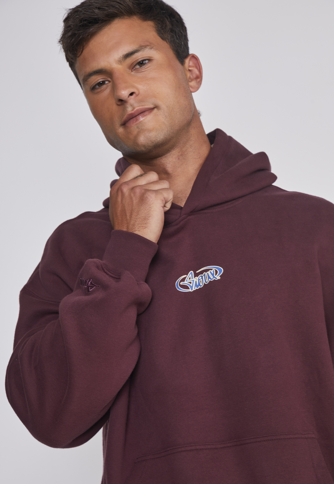 Polerón Hombre Relaxed Burdeo Sioux 4