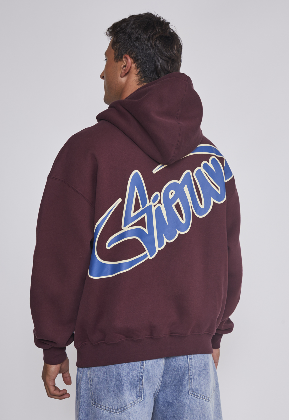 Polerón Hombre Relaxed Burdeo Sioux 2