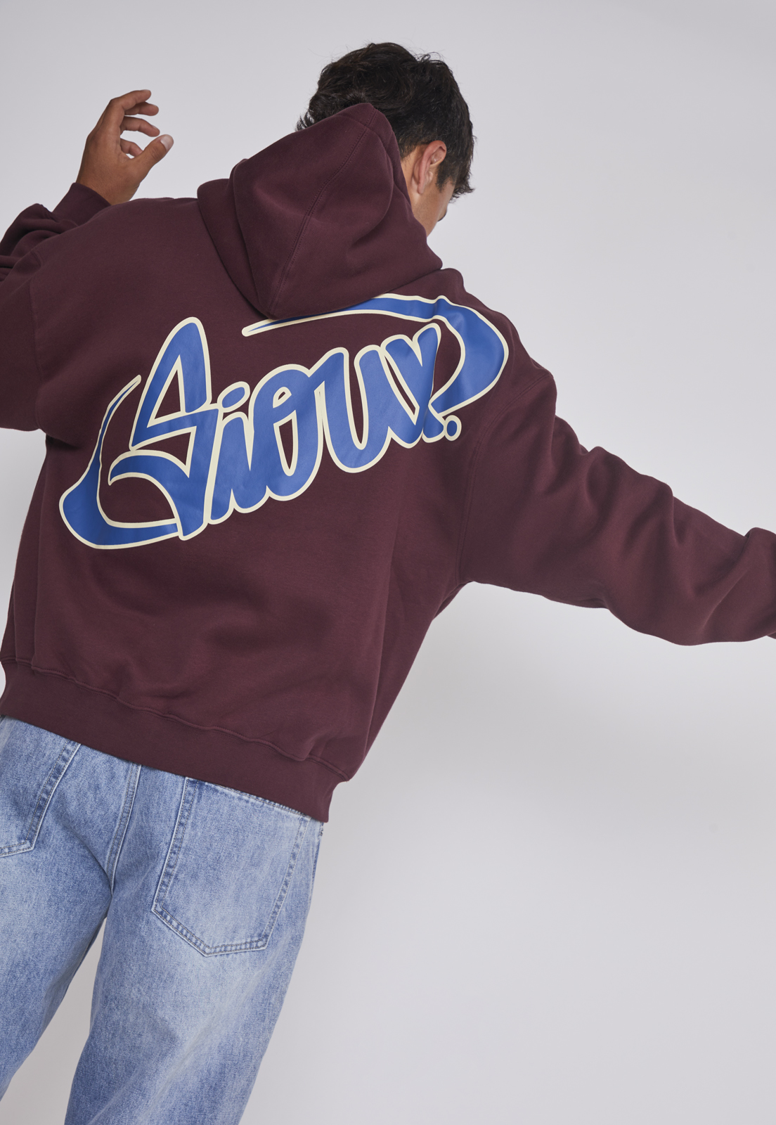 Polerón Hombre Relaxed Burdeo Sioux 5