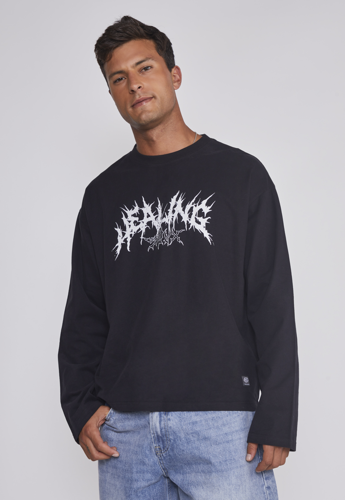 Polera Hombre Death Moda Negro Sioux 1